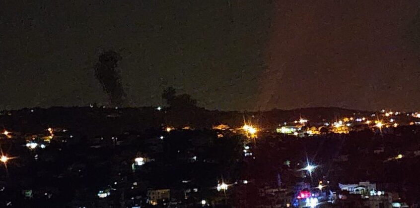 الطيران المعادي استهدف محيط مسجد عيترون بصاروخين