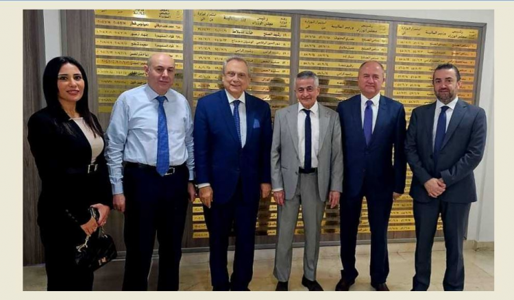 حبيب زار وزير المال مع وفد من مصرف الاسكان