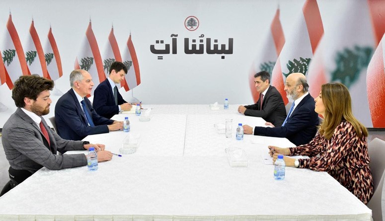 جعجع بحث وسفير فرنسا التطورات في لبنان والمنطقة