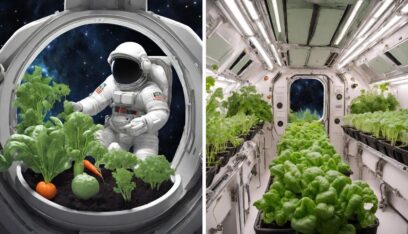 تجربة لزراعة الخضروات على القمر