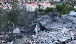 بالصور: آثار الغارة التي استهدفت منزلاً في أطراف ⁧‫شبعا‬⁩ فجرًا
