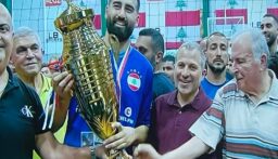 تتويج فريق سبيدبول شكا بطل لبنان بكرة الطائرة للمرة الخامسة بحضور النائب جبران باسيل(صورة)