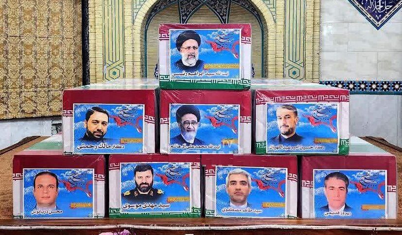 إيران: انطلاق مراسم التشييع لرئيسي ورفاقه من جامعة طهران نحو ساحة آزادي
