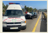 جريح في حادث سير على أوتوستراد صيدا – صور