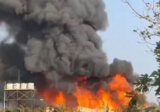 حريق كبير في طورزيا الجبيلية