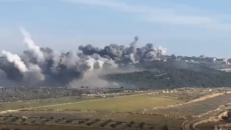 العدو يطلق نيران رشاشاته الثقيلة باتجاه جبلي اللبونة والعلام