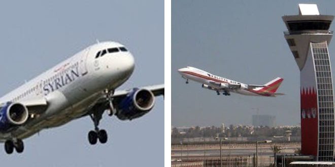 البحرين تعلن استئناف الرحلات الجوية المنتظمة مع سوريا