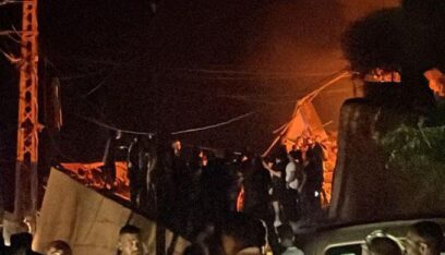 غارات على يحمر وتدمير منازل سبقها استهداف دراجة نارية استشهد سائقها