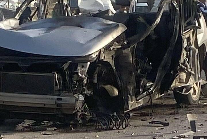 8 جرحى مدنيين بالغارة على سيارة في البرغلية