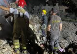 إنقاذ جريحة وإهماد حريق وفتح طريق اثر غارة معادية استهدفت مبنى في النبطية