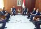 فياض يلتقي وزير الموارد المائية السورية