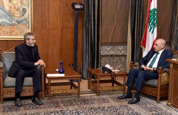 بري بحث وباقري كني تطورات الأوضاع في لبنان والمنطقة