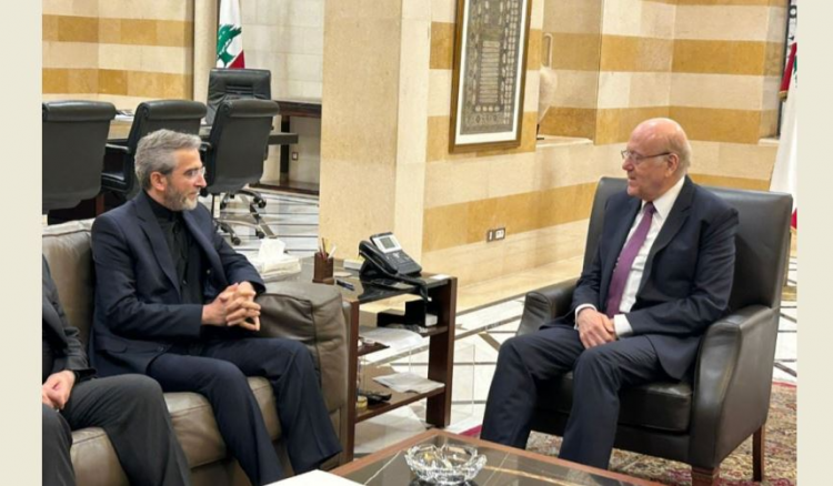 ميقاتي بحث وباقري كني العلاقات الثنائية والوضع في الجنوب والمنطقة