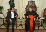 الراعي استقبل الخازن في بكركي
