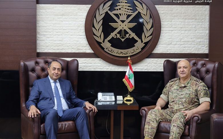 قائد الجيش يستقبل حسام زكي وأندرو بارنز