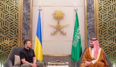 ولي العهد السعودي يستقبل الرئيس الأوكراني في جدة