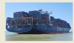 سفينة الحاويات العملاقة “CMA CGM CENDRILLON” رست في مرفأ طرابلس