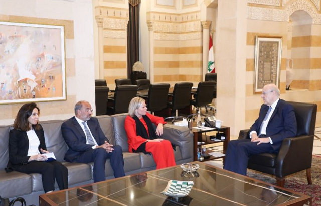ميقاتي يستقبل بلاسخارت ووفدا من نقابة عمال المعاينة الميكانيكية