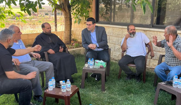 وزير الزراعة استقبل في شعت وفودا من القرى المجاورة واكد متابعة كل الملفات