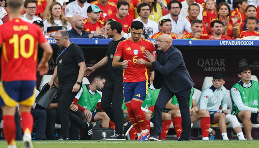 مدرب منتخب إسبانيا يتقدم بطلب للاعبيه قبيل مواجهة إنجلترا