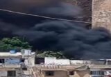 بالفيديو: حريق كبير في محيط قلعة طرابلس