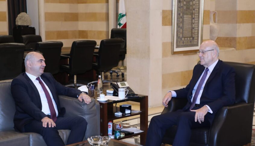 ميقاتي ثمن الدعم الكامل الذي يقدمه العراق للبنان