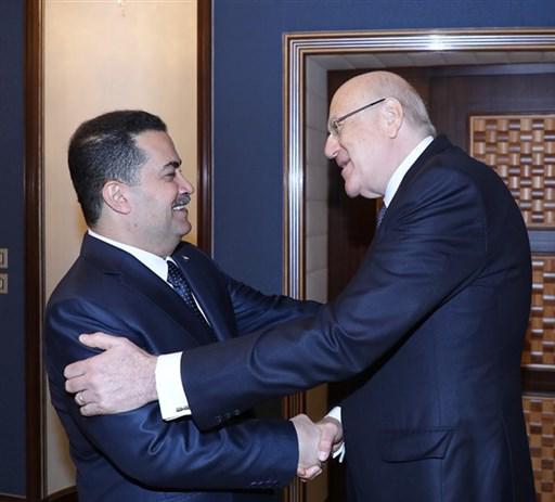 ميقاتي بحث مع نظيره العراقي ملف تزويد لبنان بالنفط