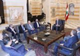 ميقاتي عرض مع بلاسخارت للتطورات جنوبا وبحث مع القرم في اوضاع الاتصالات والتقى وفدا من “اللقاء الديموقراطي” وزوارا