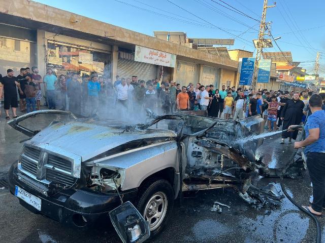 شهيد بالغارة المعادية على طريق عام بلدة غزة البقاعية