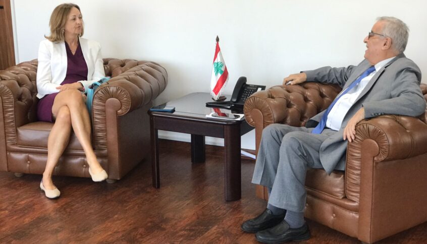 بو حبيب بحث مع جونسون في تطورات الوضع جنوب لبنان ونتائج لقاءاته خلال زيارته إلى واشنطن ونيويورك
