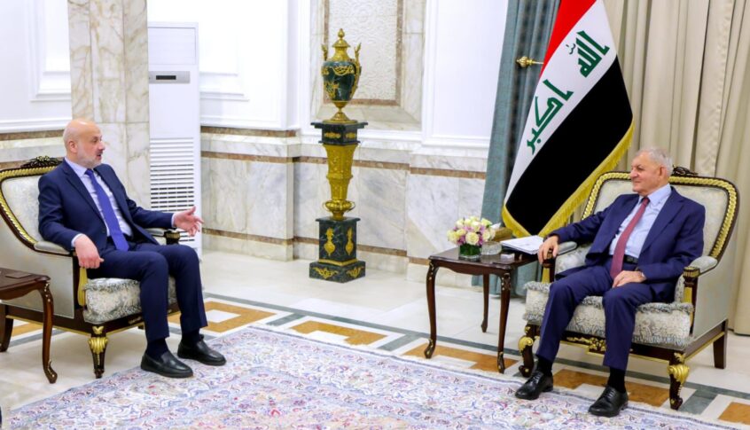 مولوي عرض مع رئيس الجمهورية العراقية في بغداد مشاركة لبنان في مؤتمر “بغداد الدولي الثاني لمكافحة المخدرات”
