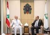 البيسري التقى القائم بأعمال السفارة البلجيكية الجديد