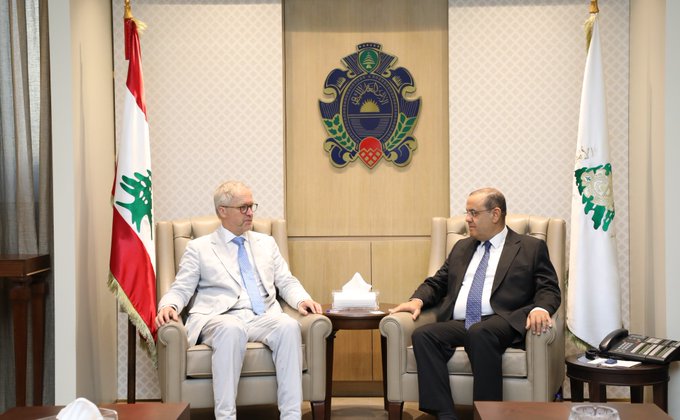 البيسري التقى القائم بأعمال السفارة البلجيكية الجديد