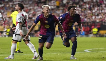 الوافد الجديد أولمو ينقذ برشلونة من كمين رايو فاليكانو