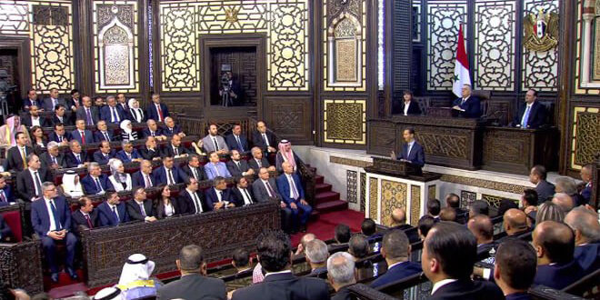 الأسد أمام مجلس الشعب: سوريا تمر بظروف صعبة والخيارات الصعبة لا تعني الاستحالة