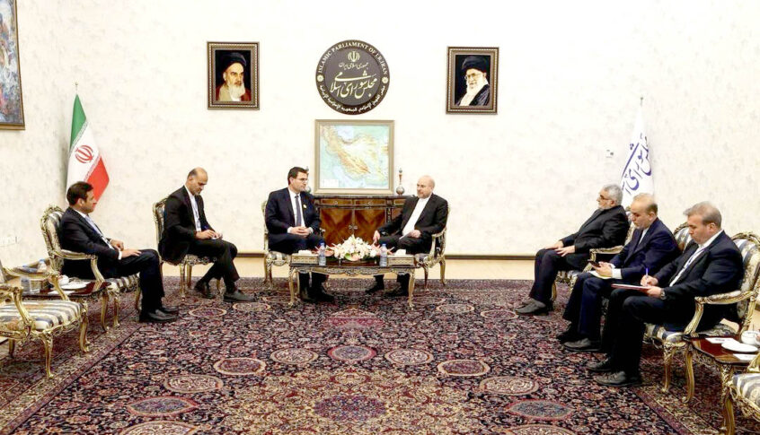 وزير الزراعة التقى رئيس البرلمان الايراني