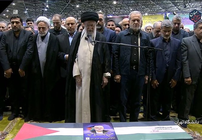 بالفيديو: تشييع جثمان الشهيد اسماعيل هنية في طهران