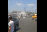 عدد من الجرحى جراء الغارة على دراجة عند مفترق العباسية