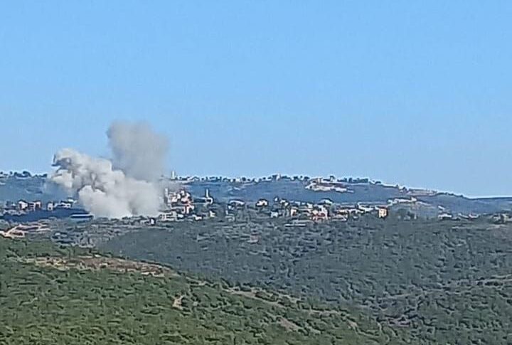 الطيران المعادي أغار على بلدة شيحين في القطاع الغربي