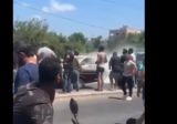 بالفيديو: غارة استهدفت آلية على مفترق بلدة العباسية