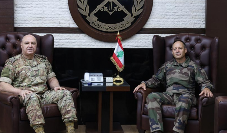 قائد الجيش استقبل رئيس أركان الجيش الفرنسي