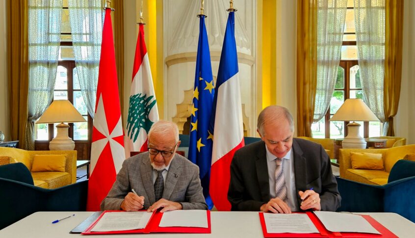 توقيع مشروع المساعدات الغذائية بدعمٍ من فرنسا وتنفيذ منظمة مالطا لبنان