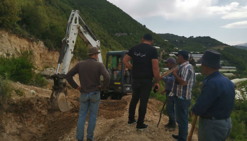 أمن الدولة في الجنوب تزيل التعدّيات على شبكة المياه في صيدا