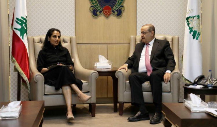 البيسري عرض مع وفد من مفوضية شؤون اللاجئين ملف النازحين السوريين