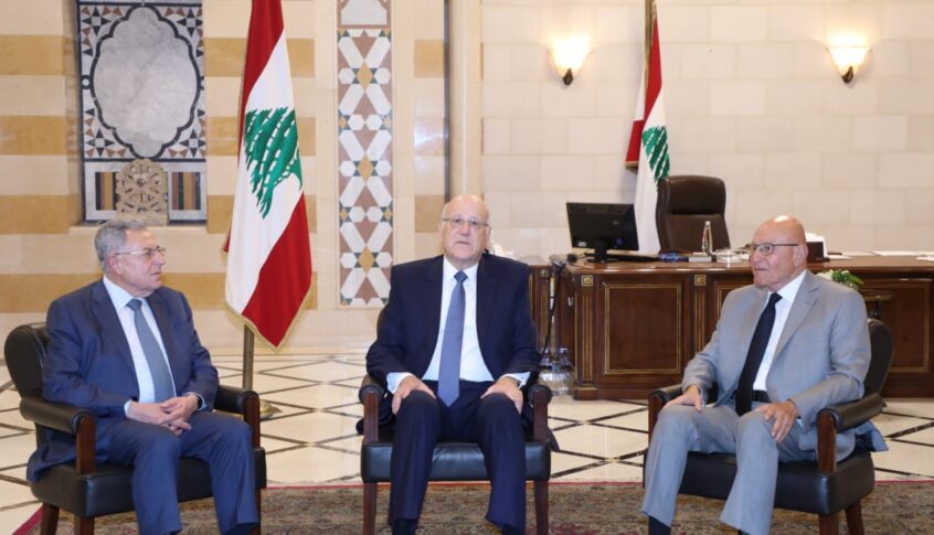 ميقاتي التقى السنيورة وسلام واستقبل وفداً من كتلة “الجمهورية القوية”