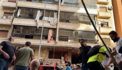 شهون عيان: سماع صراخ من تحت الركام اثر سقوط مبنى مكون من 9 طوابق في الضاحية الجنوبية