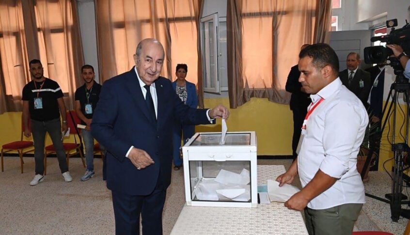 فوز الرئيس الجزائري تبون بفترة رئاسية ثانية