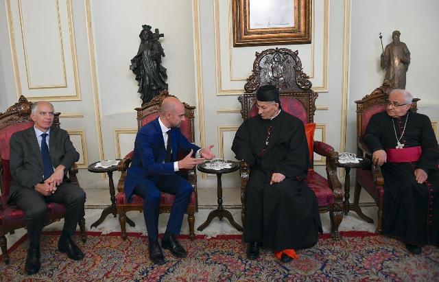 الراعي بحث مع وزير خارجية فرنسا في التطورات
