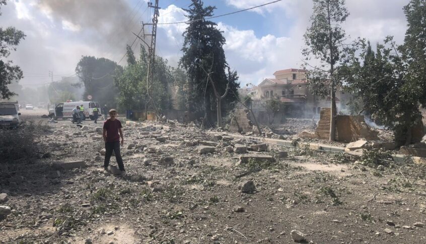 عشرات الجرحى جراء العدوان الإسرائيلي على مناطق في جنوب لبنان