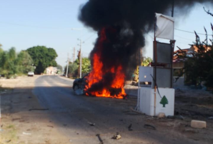 استهداف سيارة في محلة العامرية جنوب صور على حاجز الجيش اللبناني أدت إلى ارتقاء شهيد